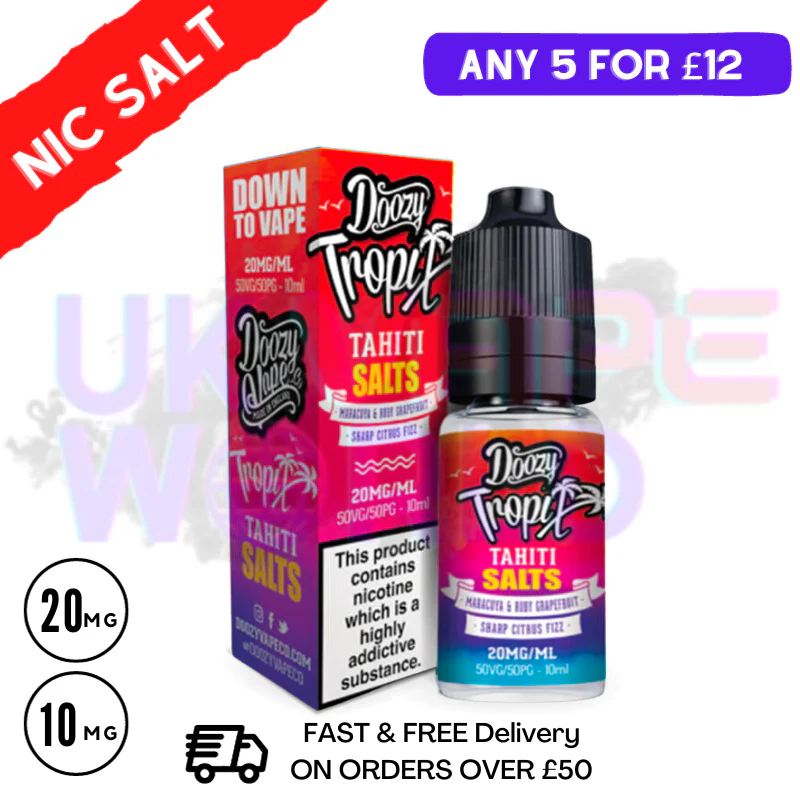 Tahiti Tropix DOOZY Nicotine Salt 10ml Nic Eliquid