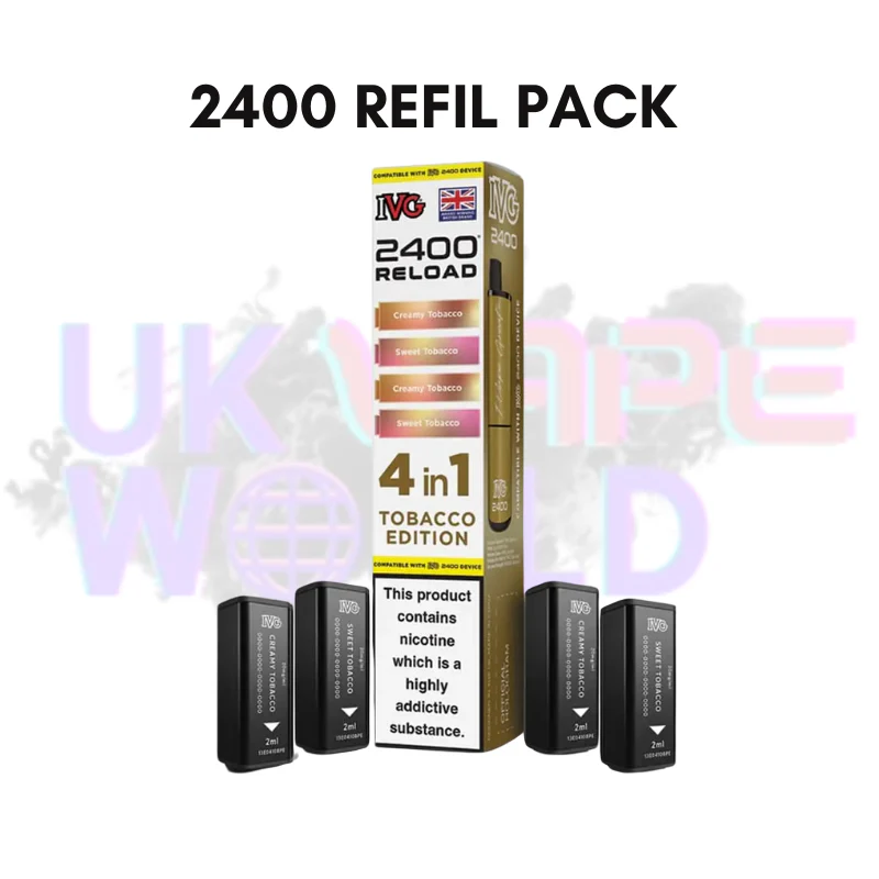 Tobacco Edition IVG 2400 RELOAD Pods - Box Of 10 - Image 2