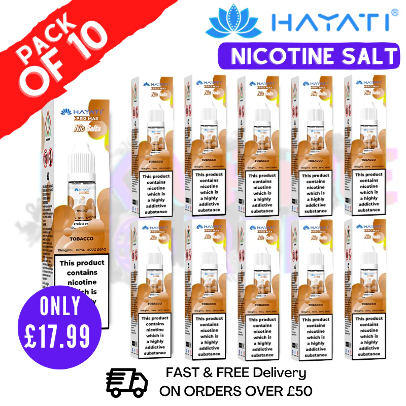 Tobacco Hayati Pro Max Nic Salt Box Of 10