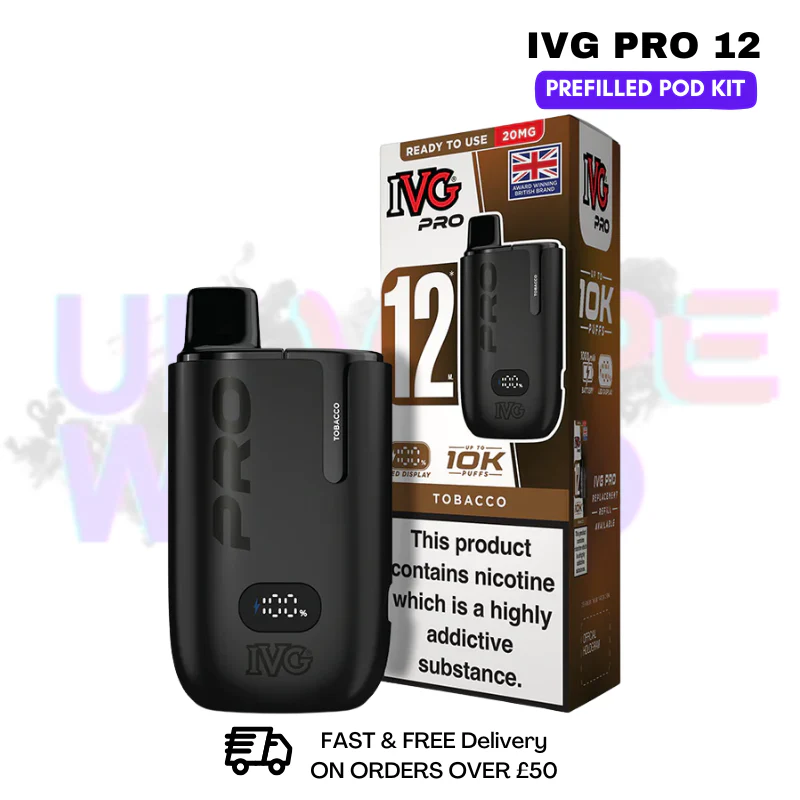 Tobacco IVG Pro12 Prefilled Pod Kit