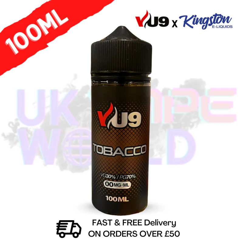 Tobacco Shortfill eJuice 100ML Eliquid - VU9 x Kingston