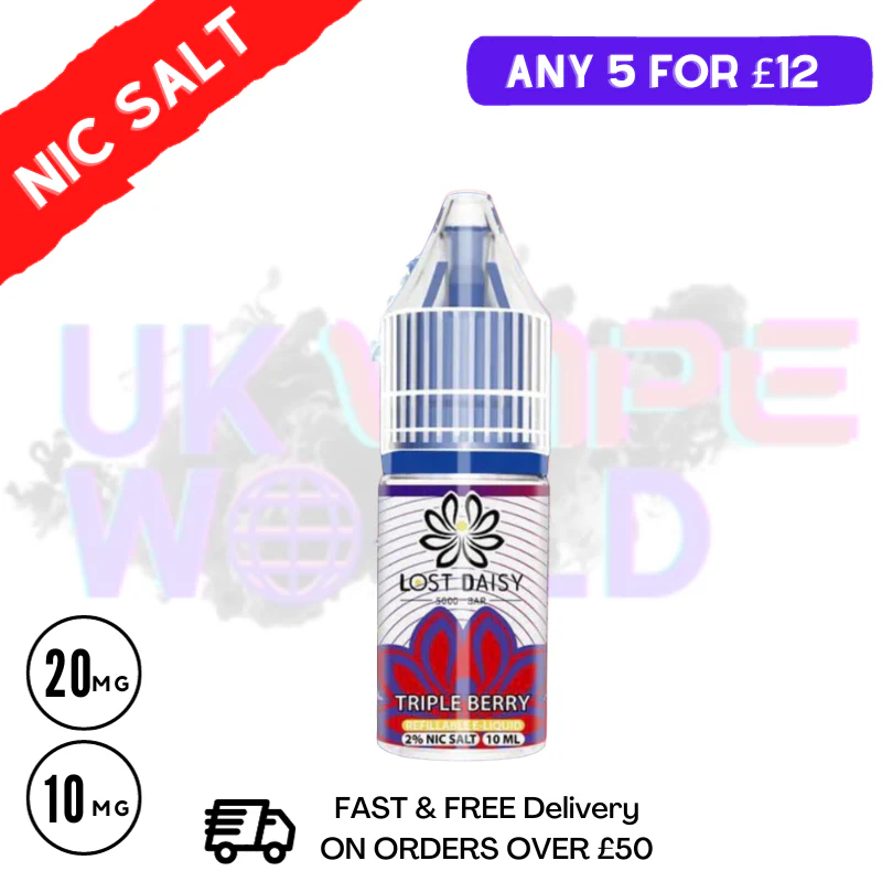 Triple Berry LOST Daisy Nic Salt 10ML eLiquid