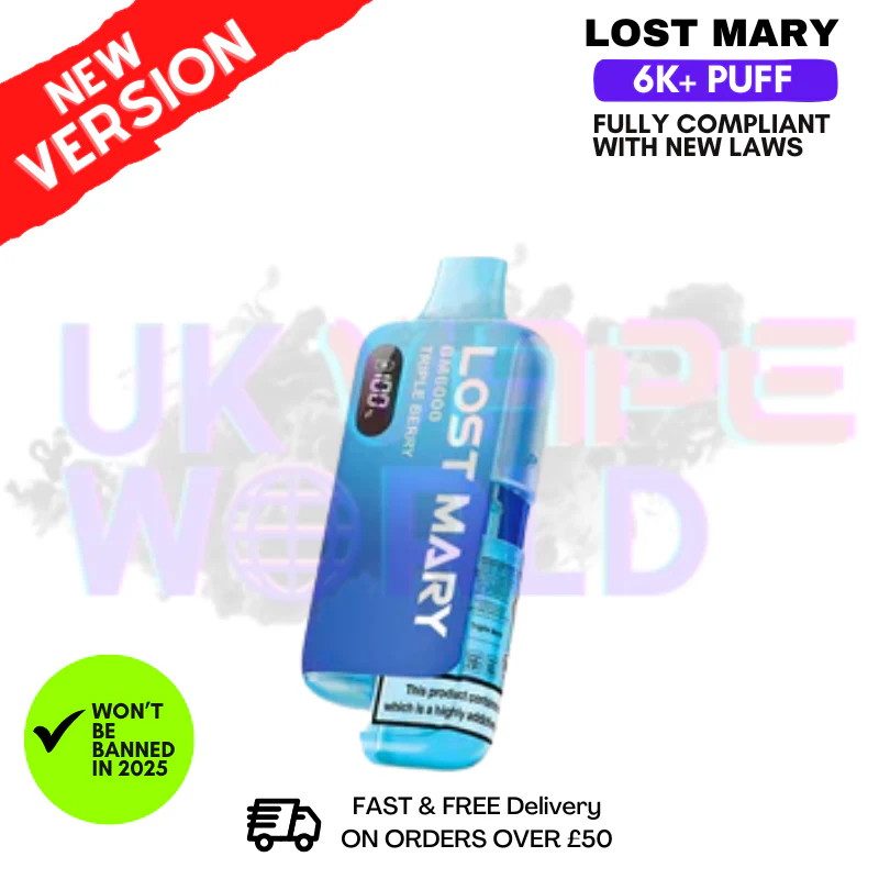 Triple Berry Lost Mary 6K Puff Pod Kit - Only £8.99