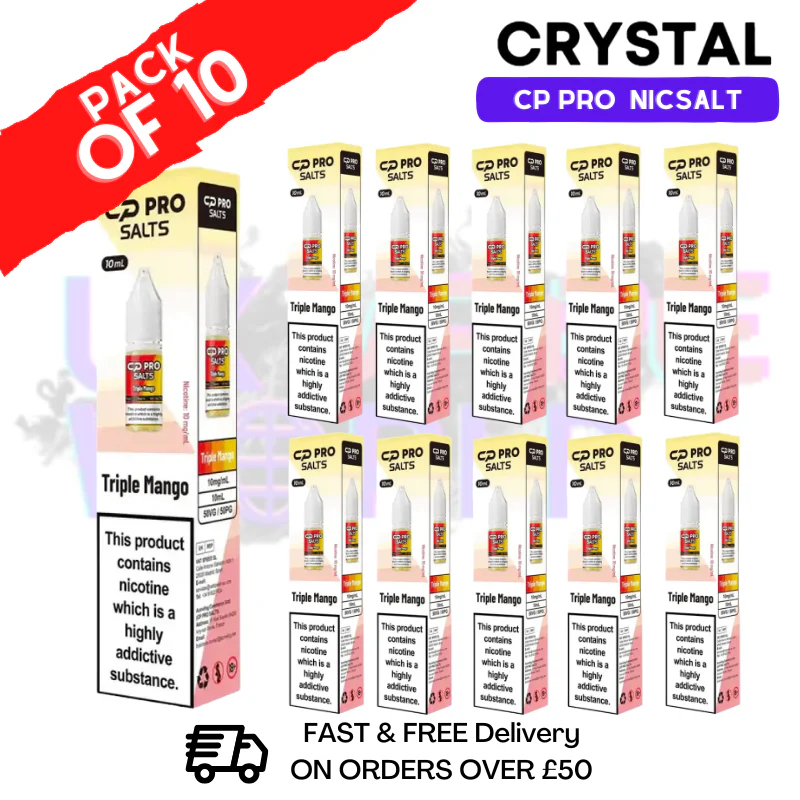 Triple Mango Crystal CP Pro Nic Salts Box Of 10