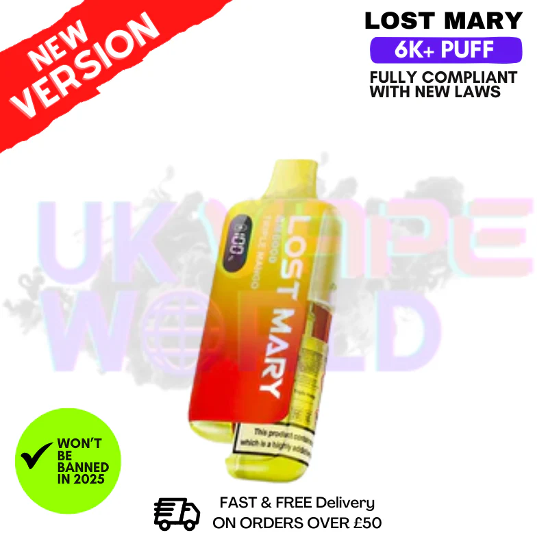 Triple Mango Lost Mary 6K Puff Pod Kit - Only £8.99