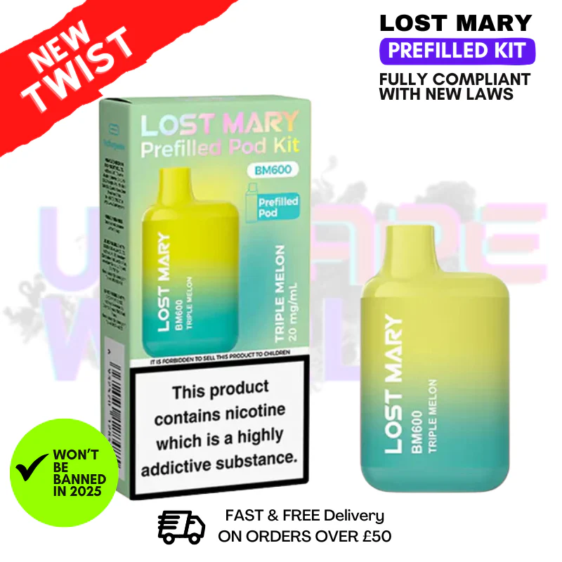 Triple Melon Lost Mary BM600 Prefilled Pod Kit