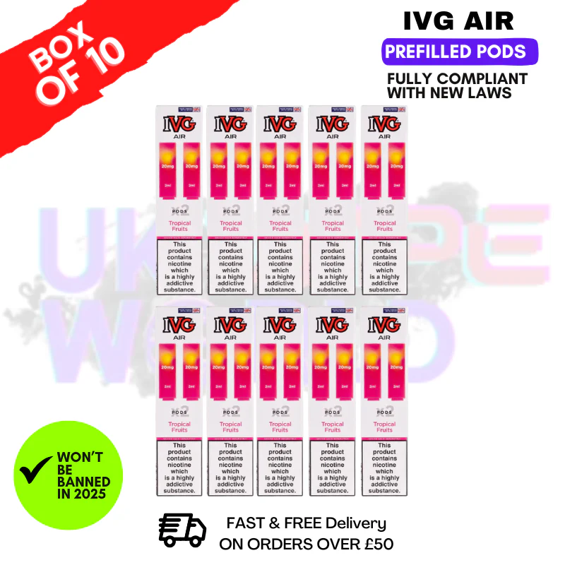 Tropical Fruits IVG AIR Prefilled Pod Box Of 10