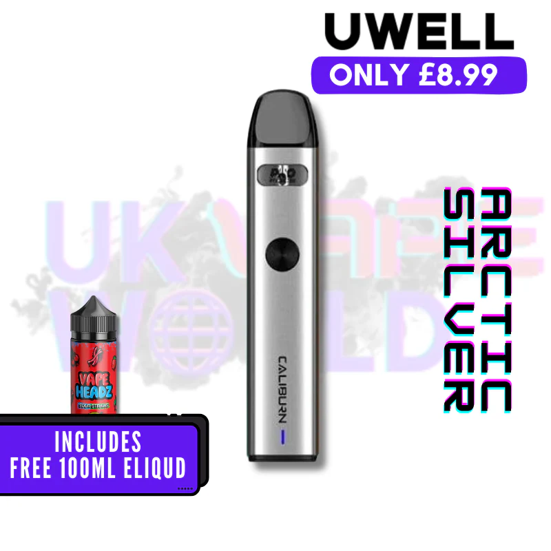 Uwell Caliburn A2 Pod Vape Kit + Free 100ML Eliquid - Image 3