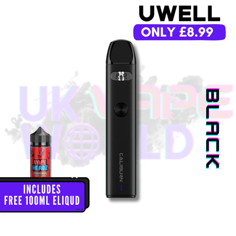 Uwell Caliburn A2 Pod Vape Kit + Free 100ML Eliquid - Image 4
