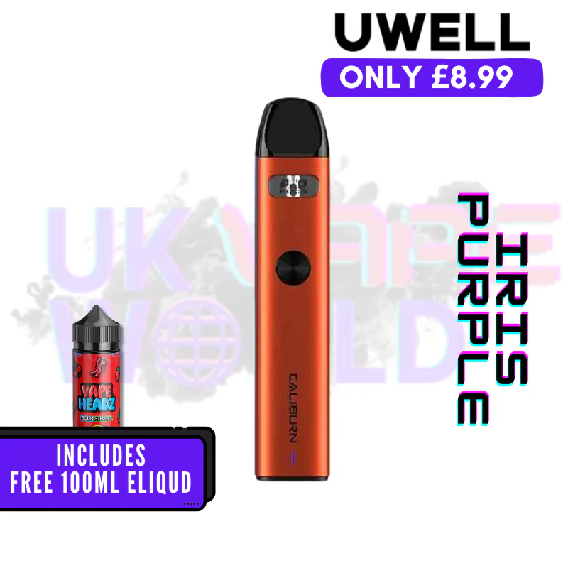 Uwell Caliburn A2 Pod Vape Kit + Free 100ML Eliquid - Image 6