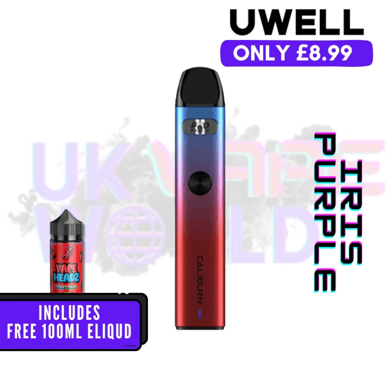 Uwell Caliburn A2 Pod Vape Kit + Free 100ML Eliquid - Image 8