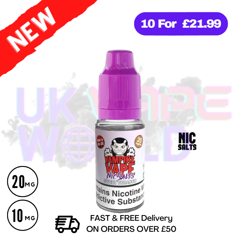 Vampire Vape Sweet Tobacco 10ml Nic Salt