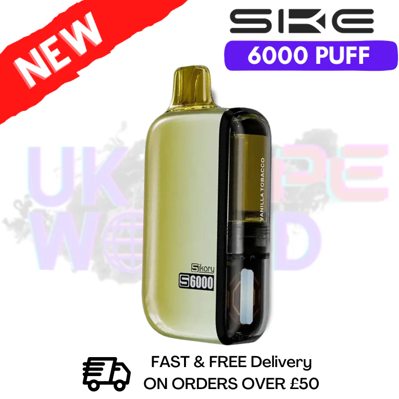 Vanilla Tobacco SKE SIKARY 6000 PUFF 6K Prefilled Kit