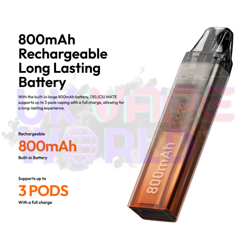 Vaporesso Deliciu Mate Vape Kit | FREE REFIL 1X POD | FREE 1X NIC SALT - Image 3