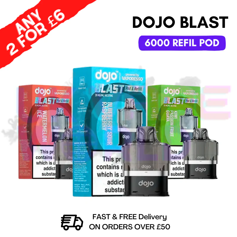 Vaporesso Dojo Blast 6000 Refil Pod - 2 For £6