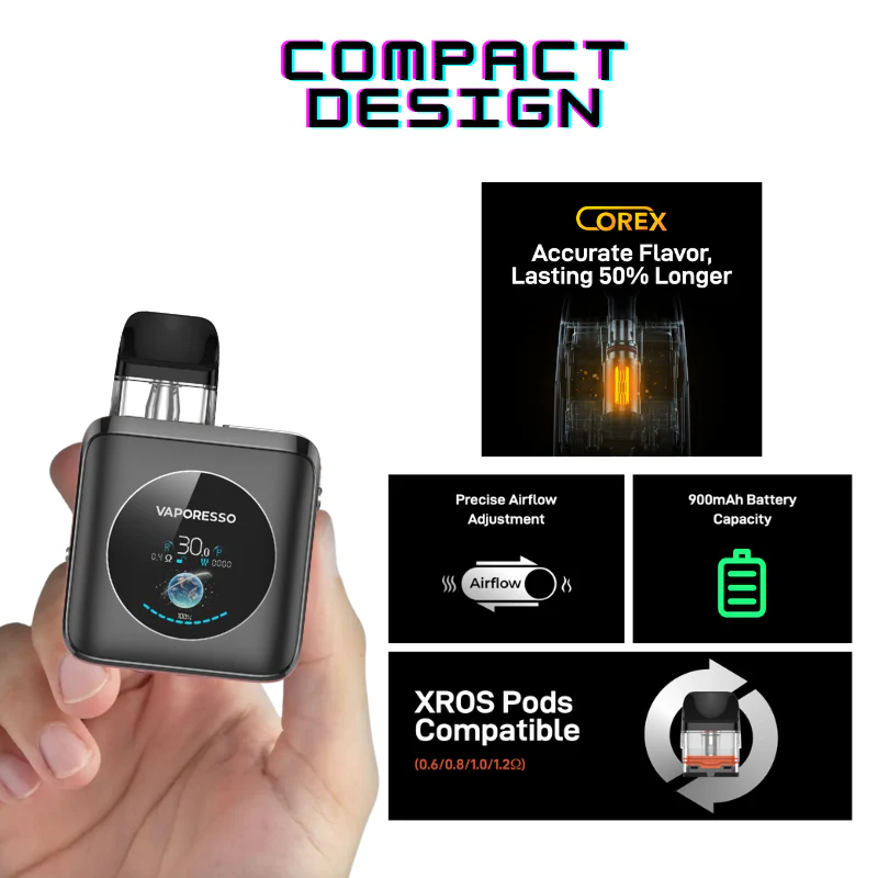 Vaporesso Xros Nano 4 Graphite Black Vape Kit - Image 2