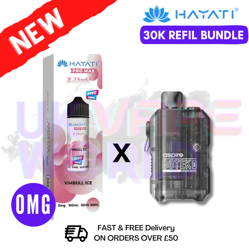 VimBull ICE Hayati 30K Puff Zero Nicotine Vape Kit
