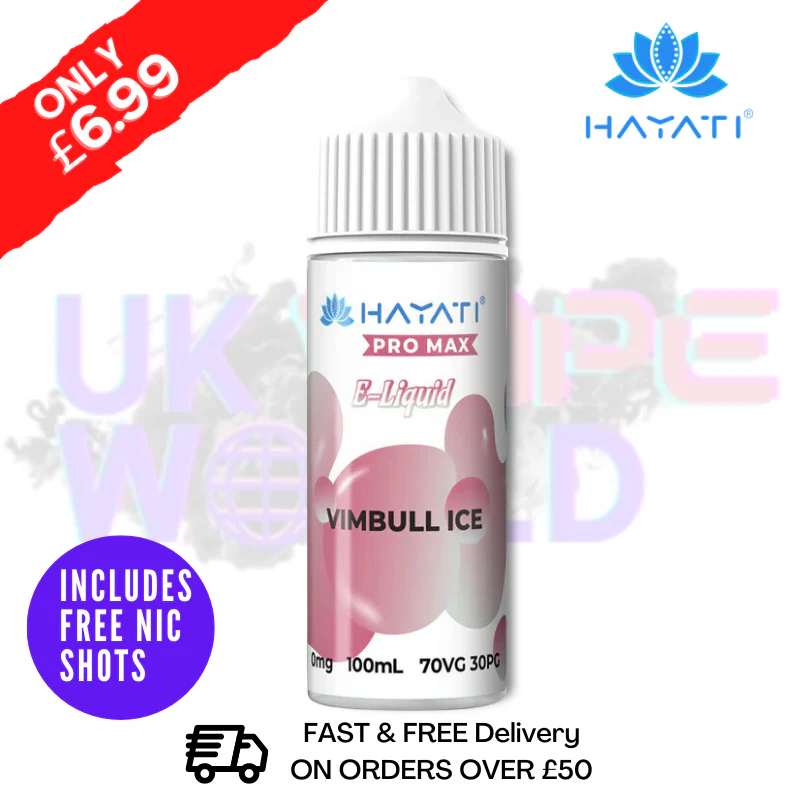 VimBull ICE Hayati Pro Max Shortfill Juice 100ML Eliquid