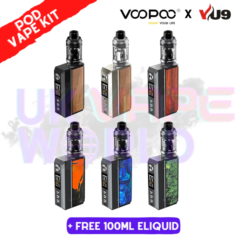 VooPoo Drag 4 POD Vape Kit + Free 100ML Liquid