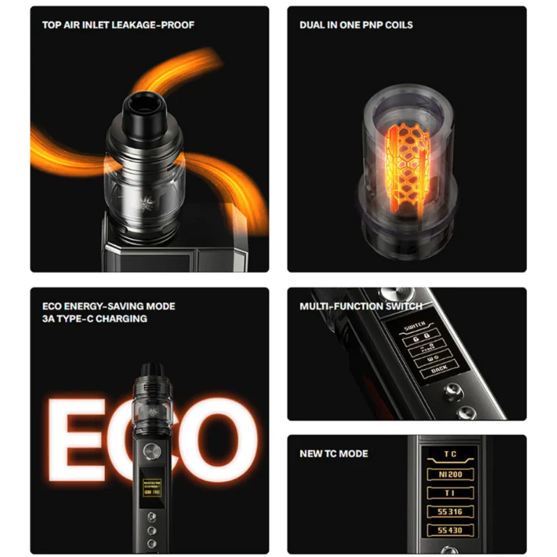 VooPoo Drag 4 POD Vape Kit + Free 100ML Liquid - Image 2