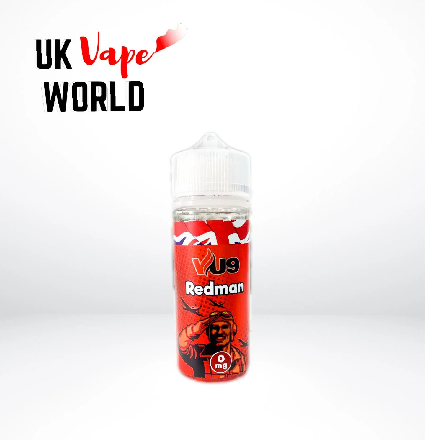 VU9 Redman 100ml Shortfil E-Liquid 70/30 VG/PG + two nicshots