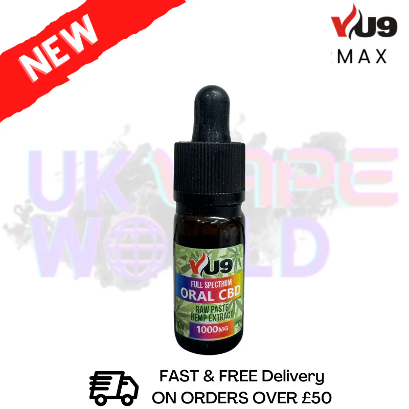 VU9 CBD Oil 1000mg Oral Oil 10ml - ONLY £15.99