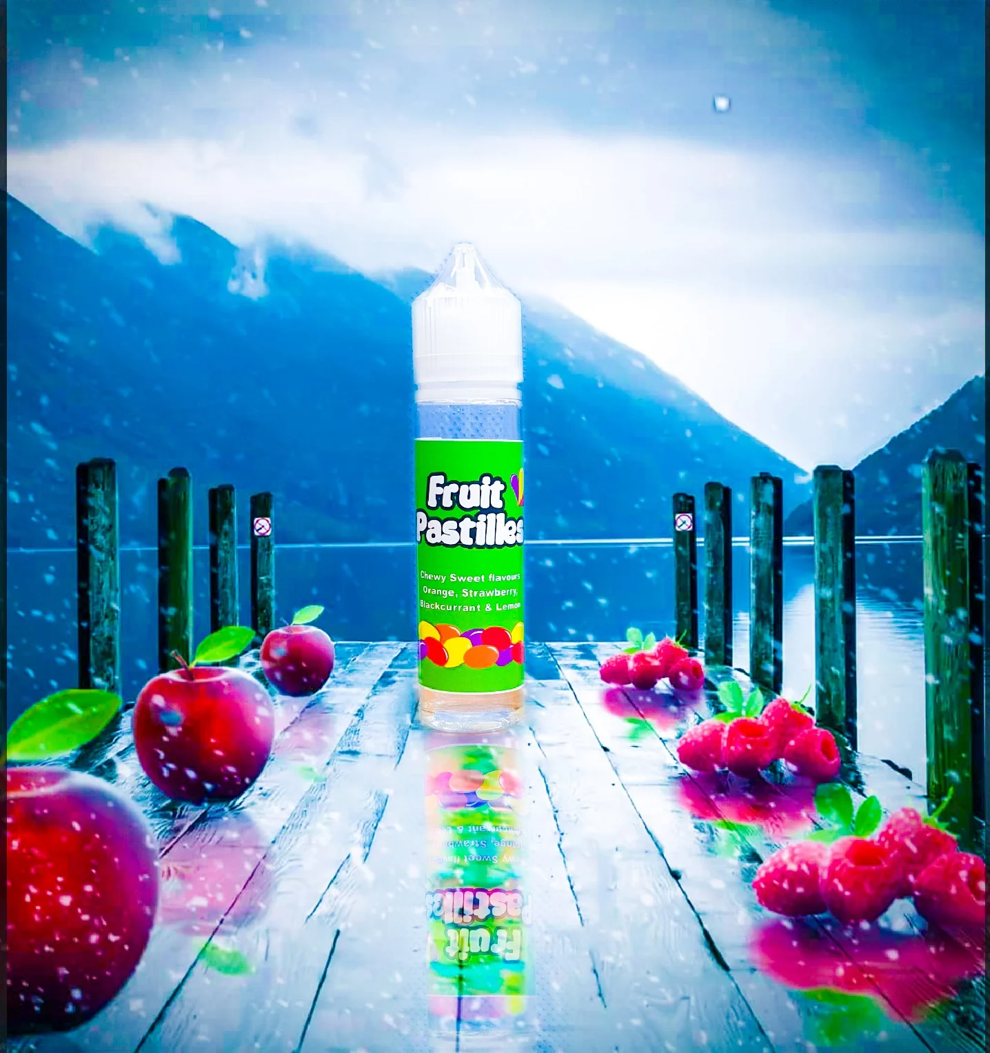 VU9 Fruit pastilles 0mg E-liquid 100ml 70/30 Vg/Pg Vape Juice. - Image 2