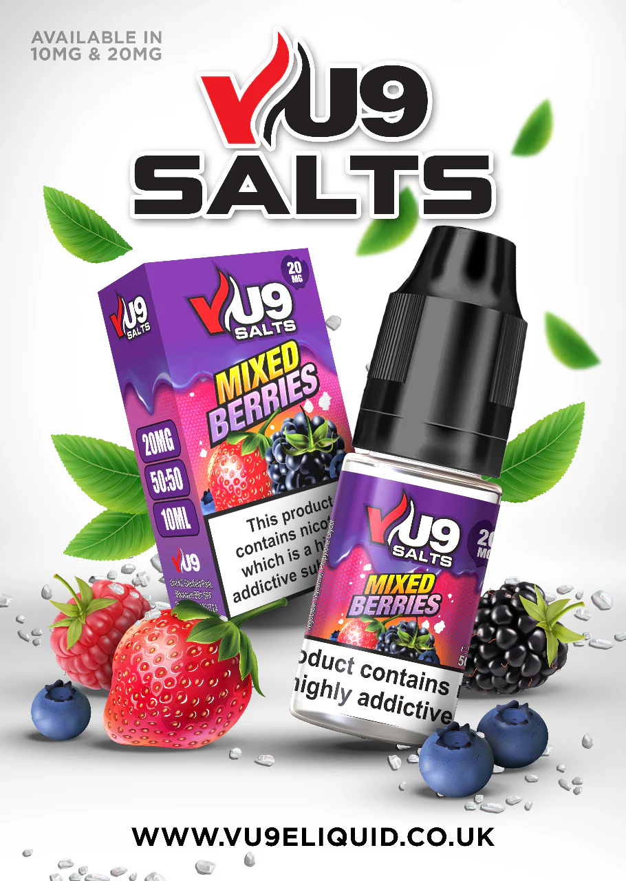 Vu9 Pod Salts 10ml 20mg Pack of 3 - Image 3