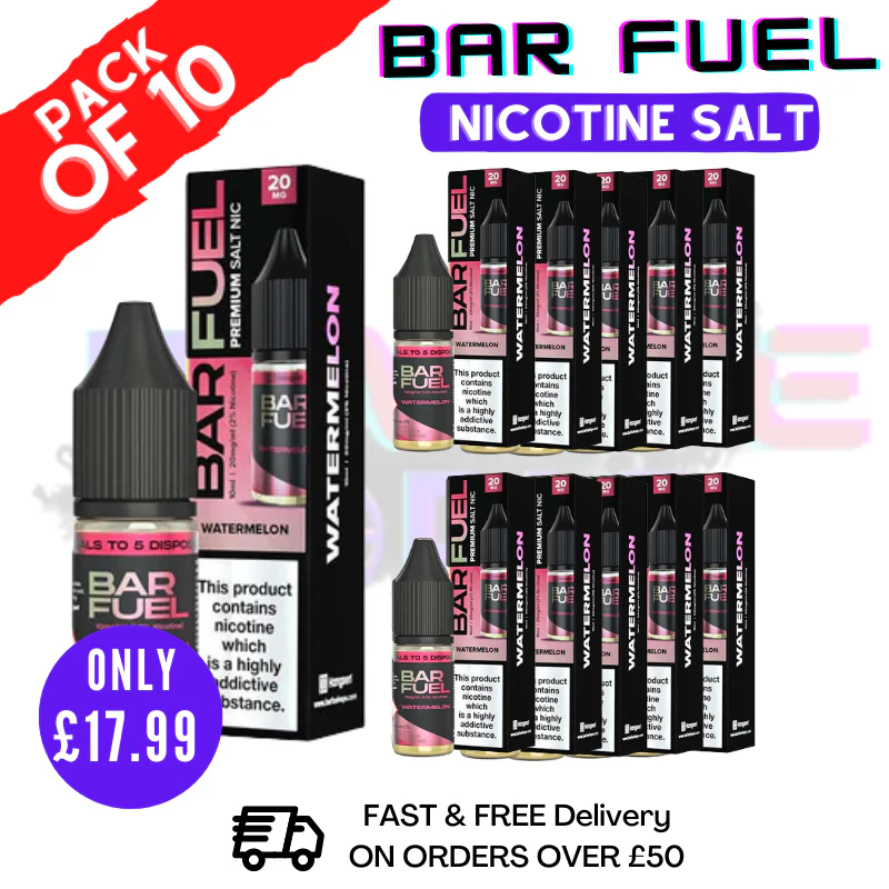 Watermelon Bar Fuel Nic Salt BOX OF 10