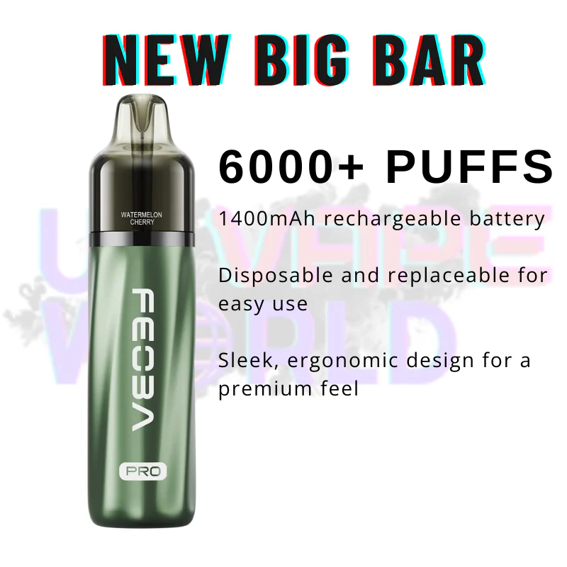 Watermelon Cherry Feoba Pro 6000 6K Puff Pod Kit - Image 2