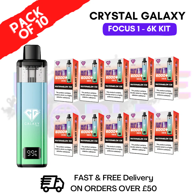 Watermelon Ice Crystal Galaxy Focus 6K Kits Box Of 10