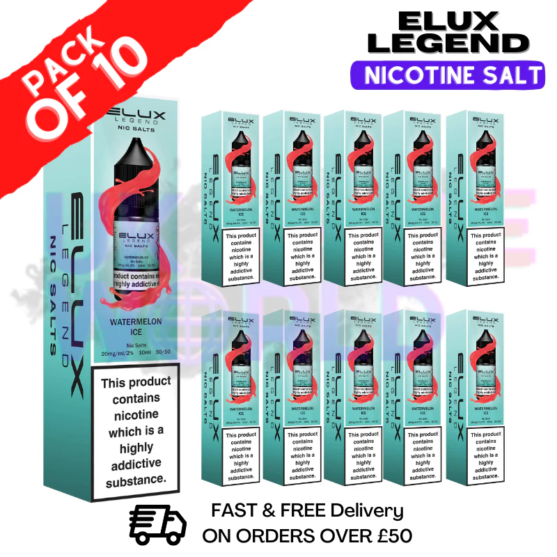 Watermelon ICE Elux Legend Nic Salt BOX OF 10