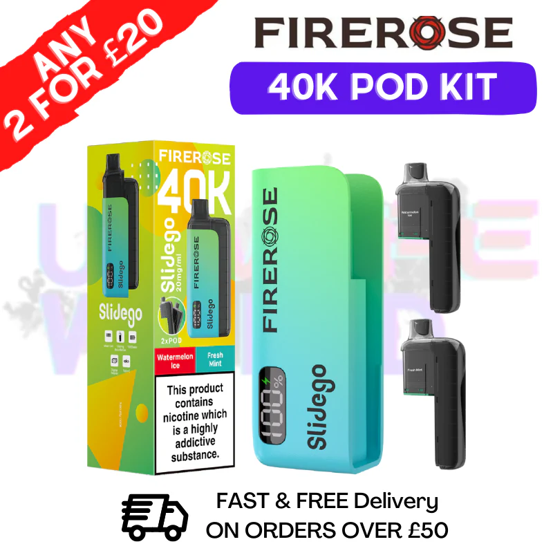 Watermelon Ice Firerose SlideGo 40K Prefilled Pod Kit
