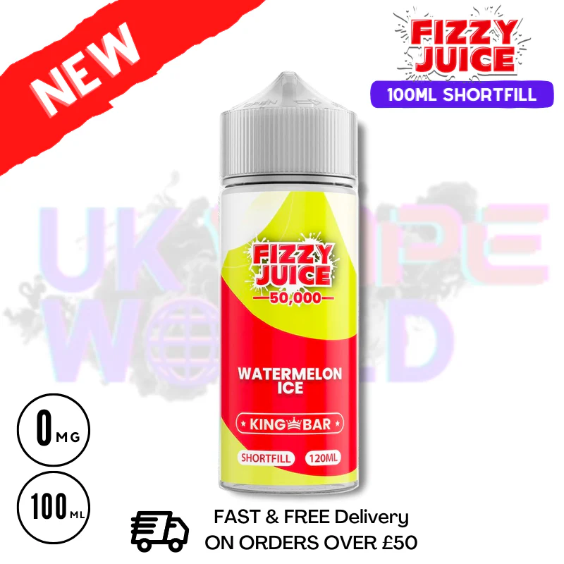 Watermelon Ice Fizzy Juice 100ml E-Liquid - £7.99