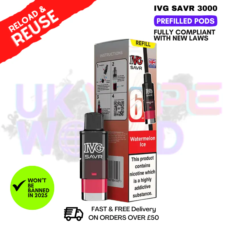 Watermelon ICE IVG 3K Replacement Pod