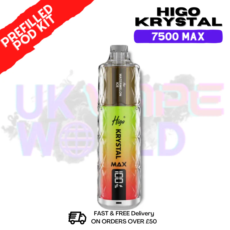 Watermelon Ice Krystal Higo 7500 Max Prefilled Pod Kit