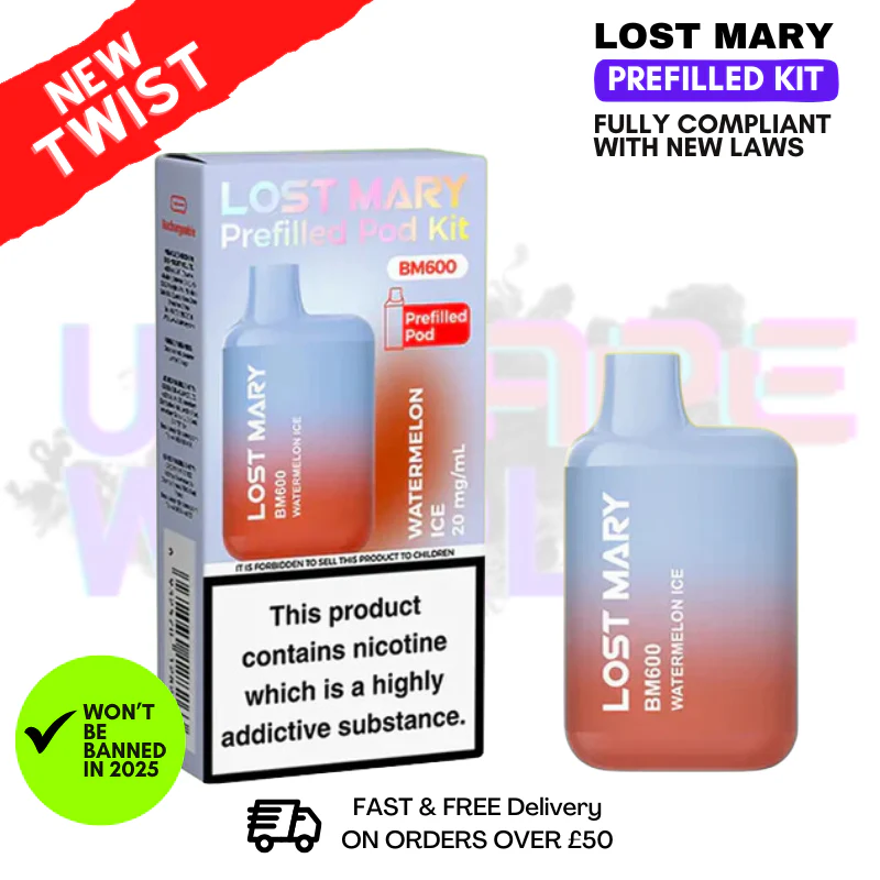 Watermelon ICE Lost Mary BM600 Prefilled Pod Kit