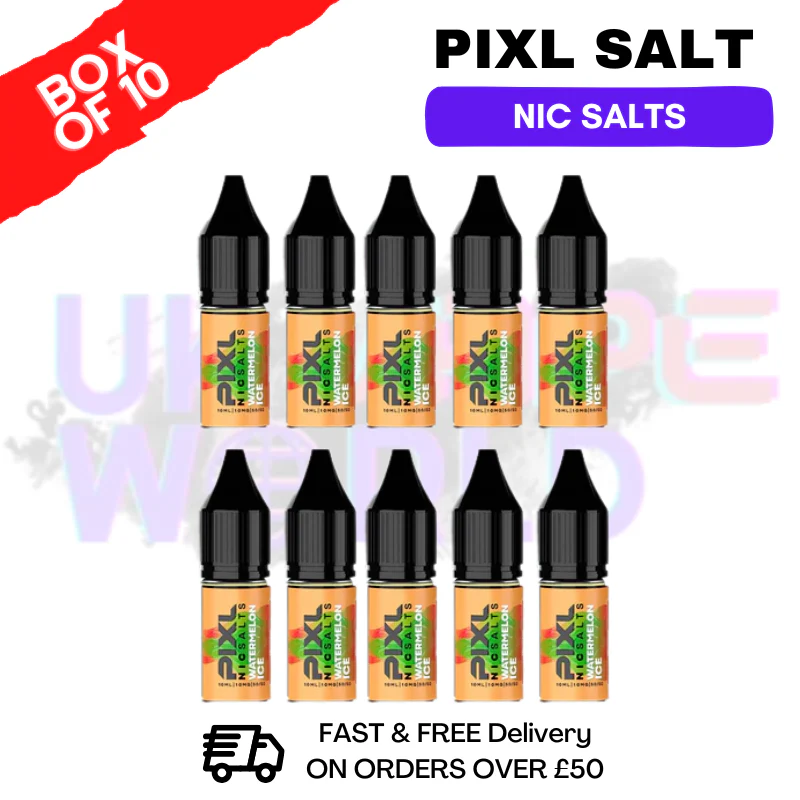 Watermelon ICE Pixl Nic Salt Box Of 10