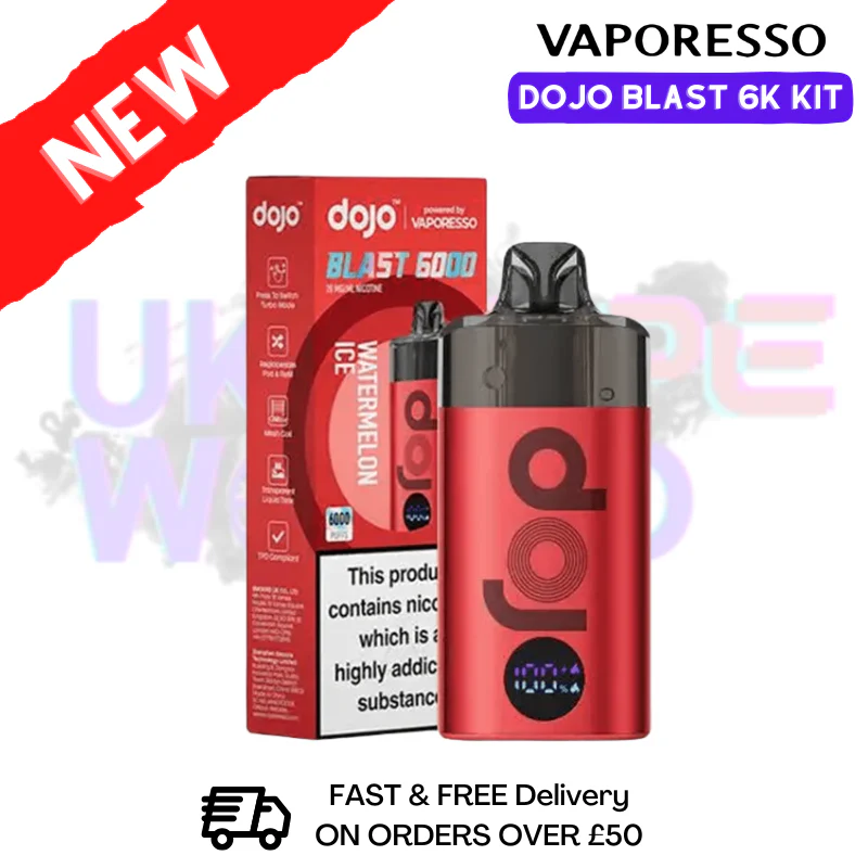 Watermelon Ice Vaporesso Dojo Blast 6000 Kit - £7.00
