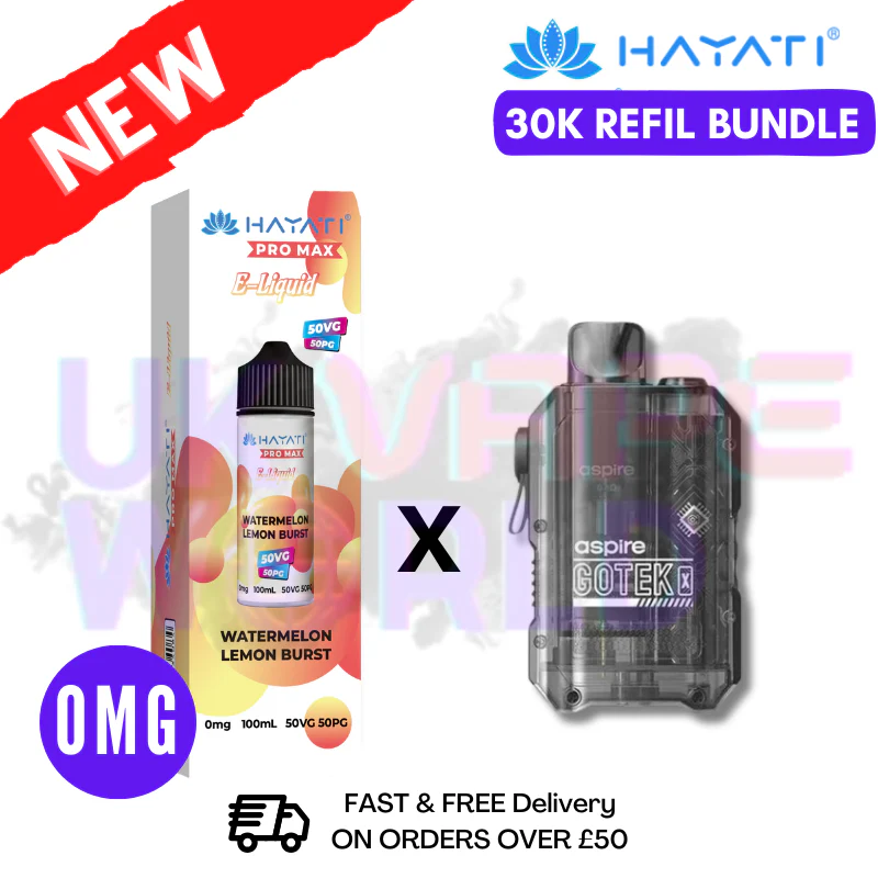 Watermelon Lemon Burst Hayati 30K Puff Zero Nicotine Vape Kit