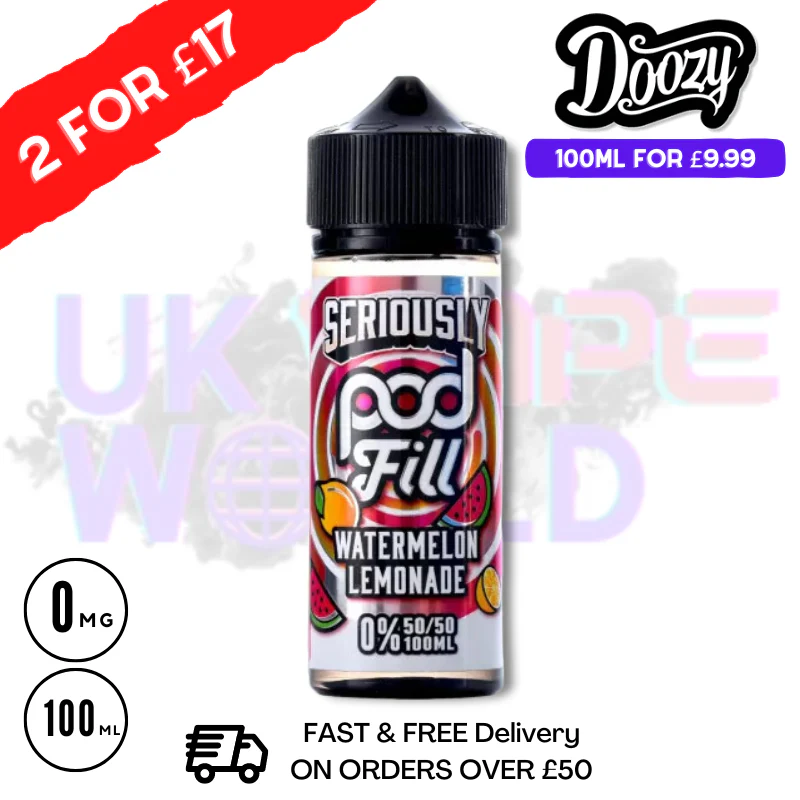 Watermelon Lemonade Seriously PodFill Shortfill Juice (NEW) 100ML Eliquid