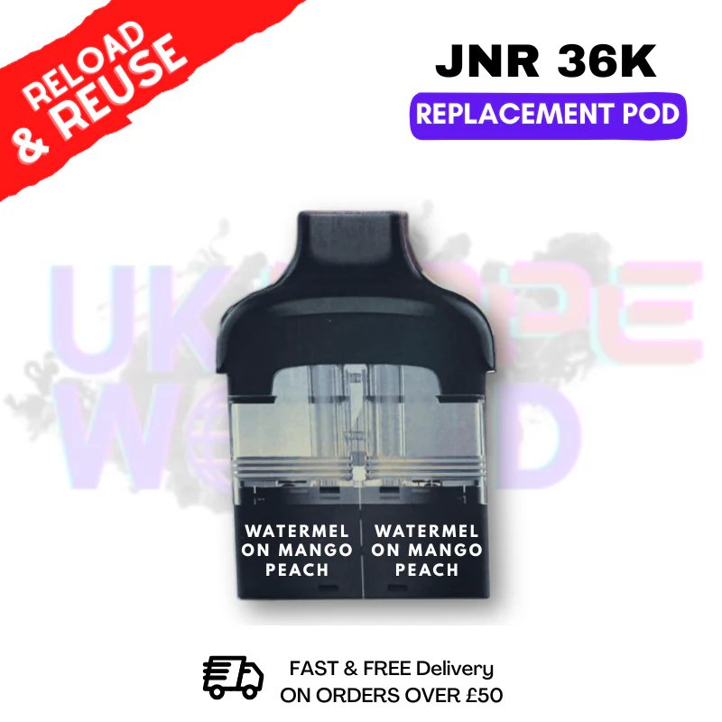 Watermelon Mango Peach JNR Ace 36K REFIL PODS PACK