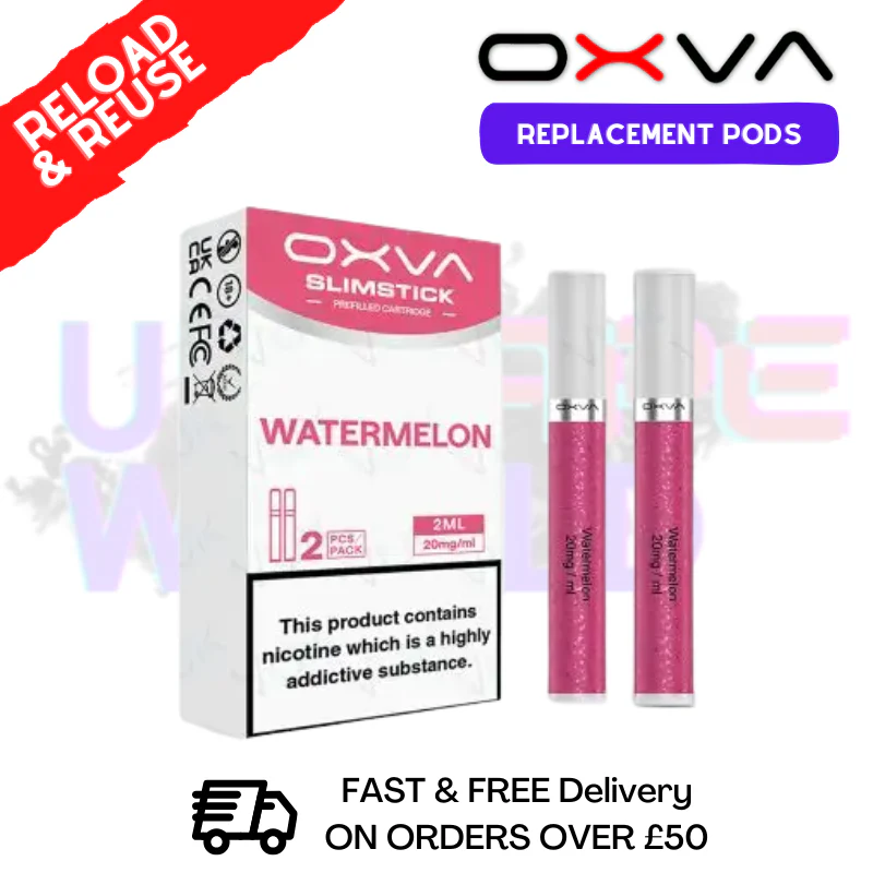 Watermelon Oxva SlimStick Prefilled Pod Cartridges - £3.89