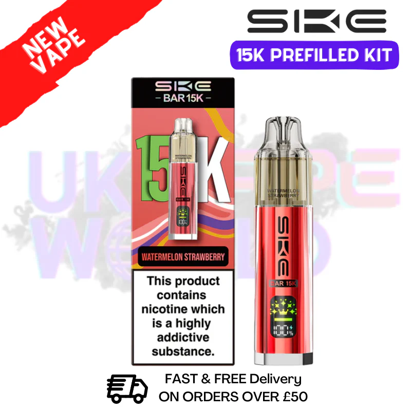Watermelon Strawberry SKE 15K Puff Prefilled Pod Kit - £8.49
