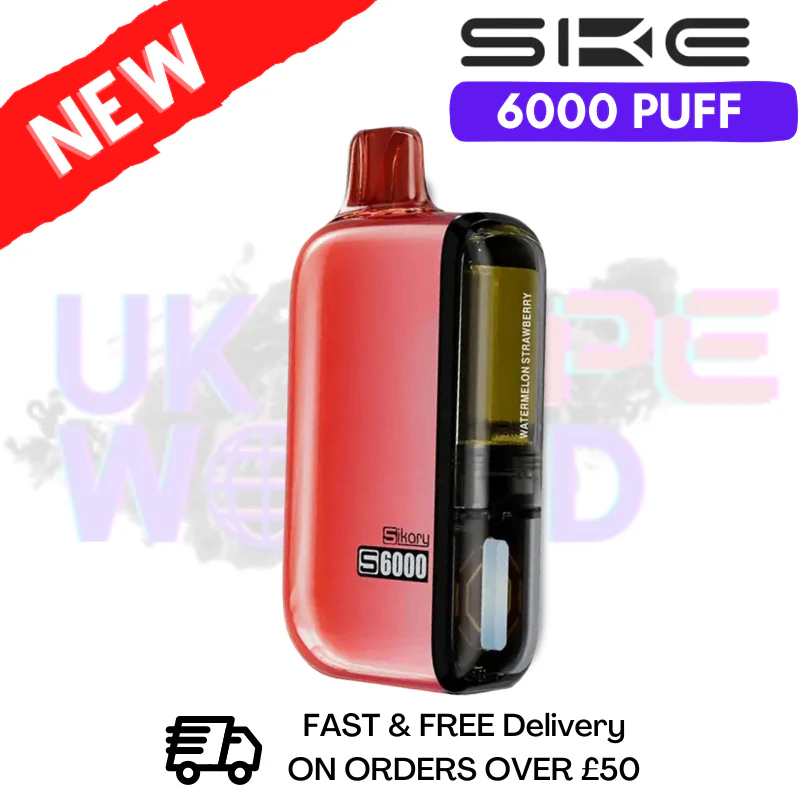 Watermelon Strawberry SKE SIKARY 6000 PUFF 6K Prefilled Kit