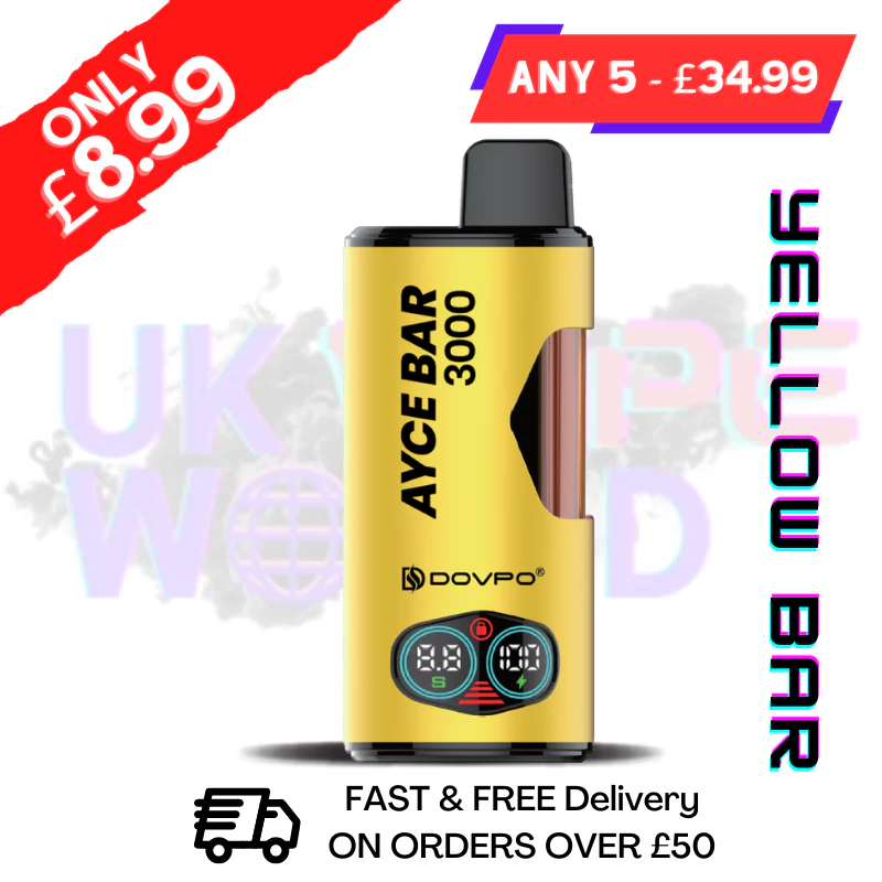 Yellow Bar DOVPO ACE Bar 3000 4 in 1 Disposable Kit